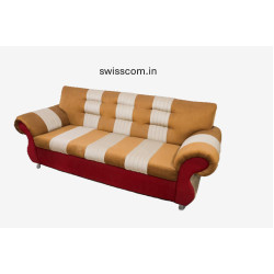 Three Seater Full Covered Fabric Sofa Set