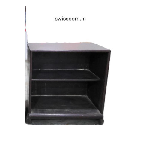 Wooden Bookshelf Cum Shoe Rack – 2 Shelf Multipurpose Storage Unit