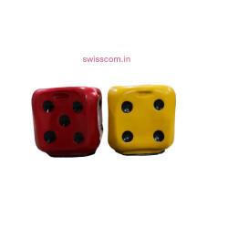 Dice shaped acrylic stool