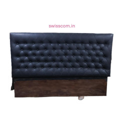 Designer double bed head board black upholstered