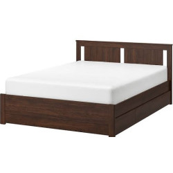 Double bed with storage